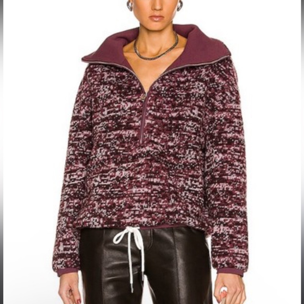 VARLEY Bailey Wool Blend Half Zip Jacket